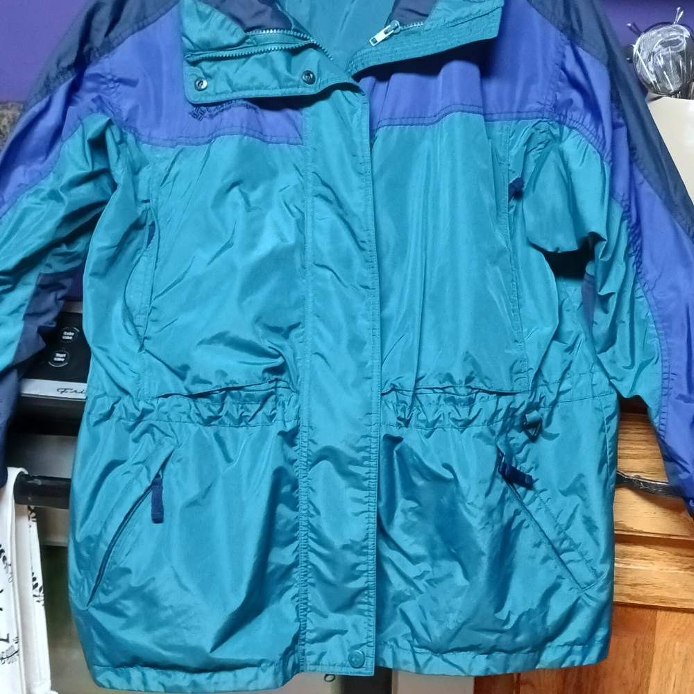 Columbia Nylon Jacket, Men's Size M Nylon gray type Vintage Second Hand